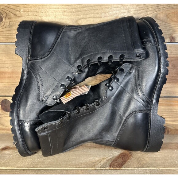 Mens Size 10.5 Corcoran Black Leather 1525 Field Jump  Black Leather Boots USA main image 10